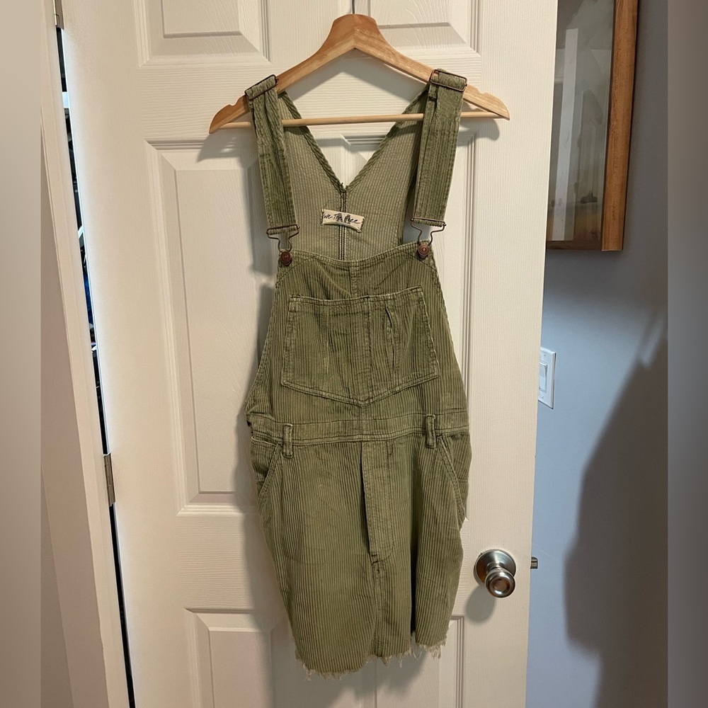 Free People Olive Green Mini Dress